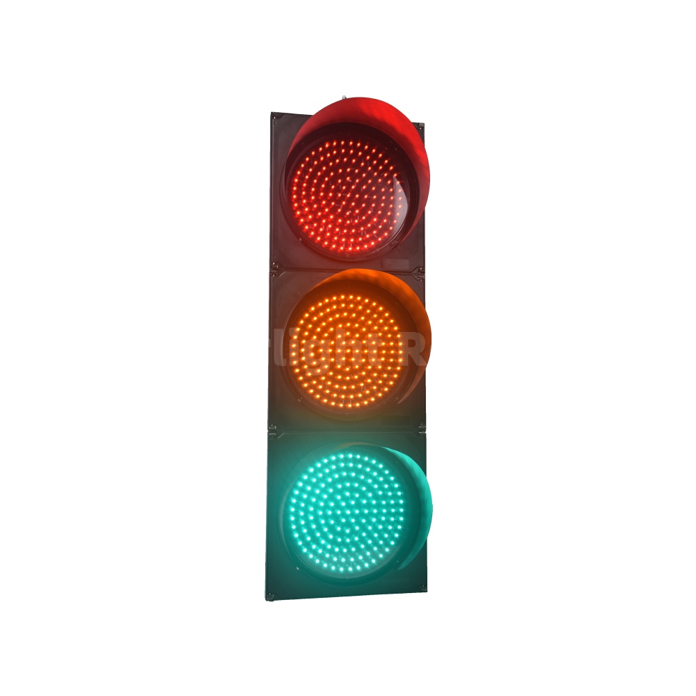 3 Section Clear Lens RYG Full Balll LED Traffic Vehicle Signal Light Head