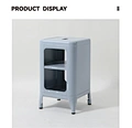 metal side table