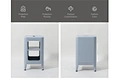 metal side table