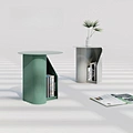 Geometric Metal Side Table