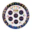colorful plastic seder plates