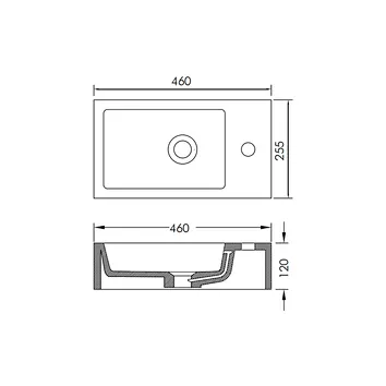 460mm