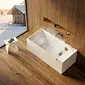 Luxury Back-to-Wall / Alcove Acrylic Bathtub (with Deck)