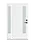 1 lite glass unequal double door