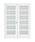 WHITE PRIMED 6-LITE DOUBLE GLASS DOOR