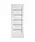 WHITE PRIMED 5 SMALL LITE FROSTED GLASS DOOR