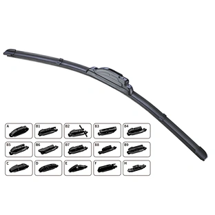 Multi-functional wiper blade
Multi-adapters Flat Wiper Blade
Frameless/Soft
For LHD & RHD car models
Sizes: 12"-28"
Auto front wiper wholesale