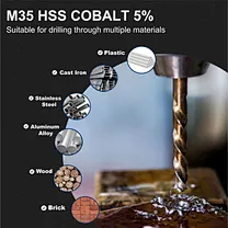  hss cobalt twist bits