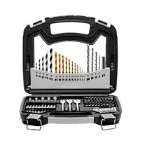 101 PCS Multi‑Purpose HSS Titanium Drill Bit And CR‑V Screwdriver Bit Combination Kit With Portable Storage Case‑PowerLibre PL-DRL-0005