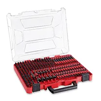 180 PCS S2 Steel Torsion‑Zone Impact Screwdriver Bit Set With Portable Storage Case‑PowerLibre PL-DRL-0006